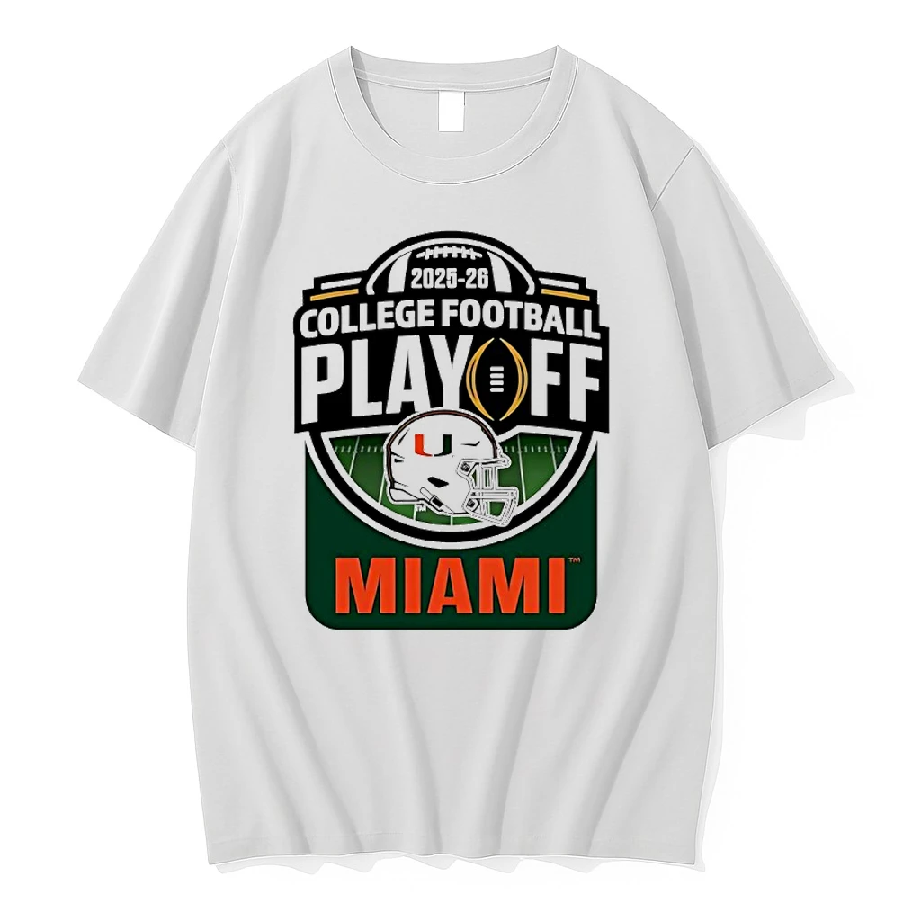 Miami Hurricanes 2025 26 Cfp College Football Playoffs Helmet Shirts