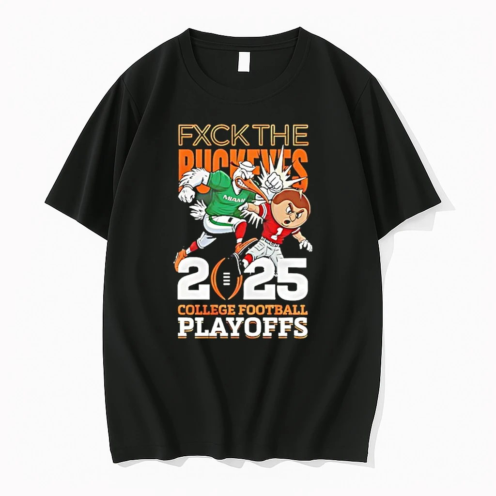 Miami Hurricanes 2025 26 Cfp Fxck The Buckeyes Mascot Shirts