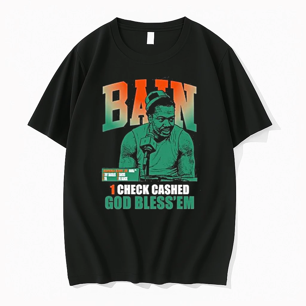 Miami Hurricanes Bain 1 Check Cashed God Bless Em Shirts