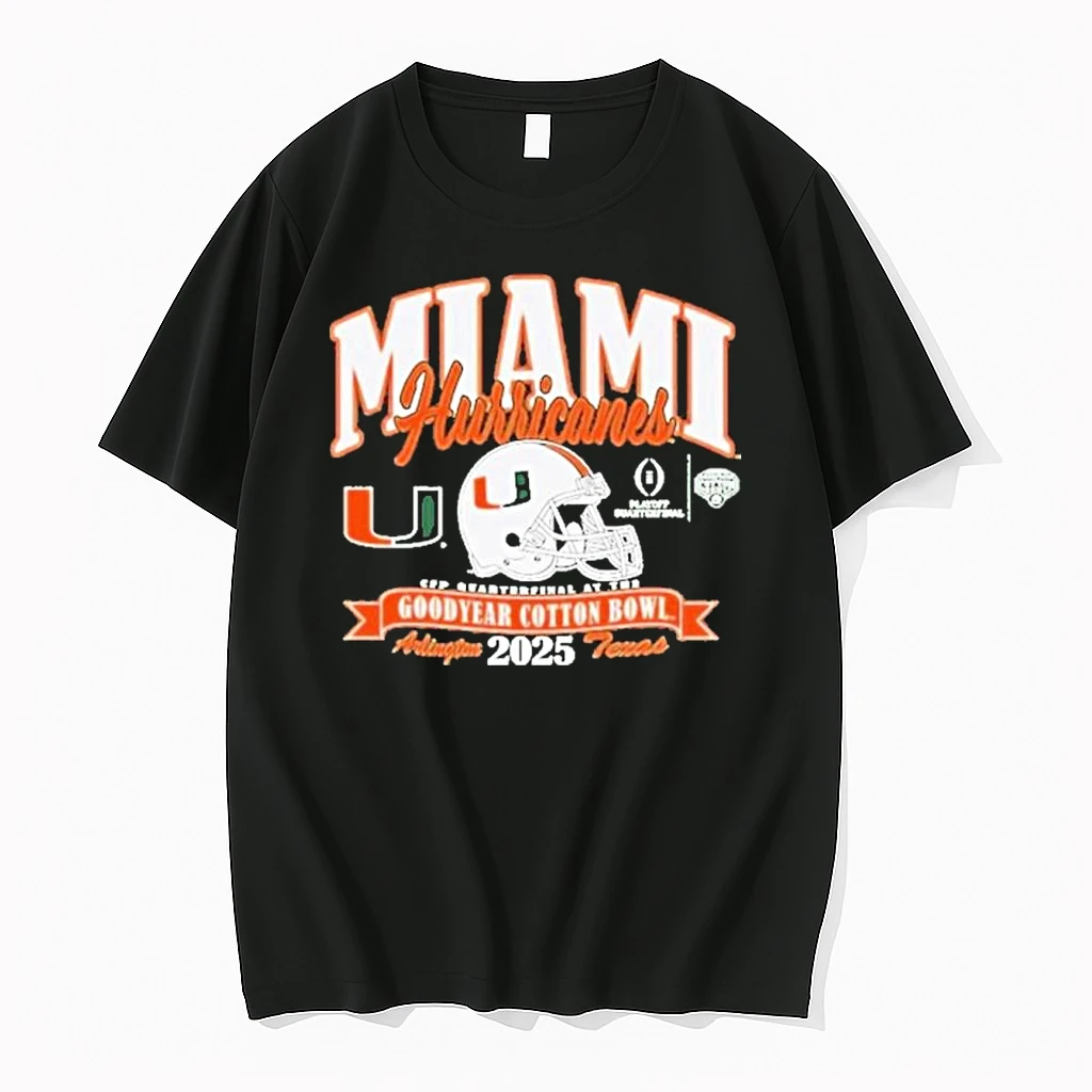 Miami Hurricanes College Football Playoff 2025 Cotton Bowl Bound Shirts