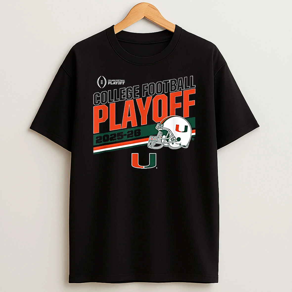 Miami Hurricanes College Football Playoff Stripe 2025 Shirts