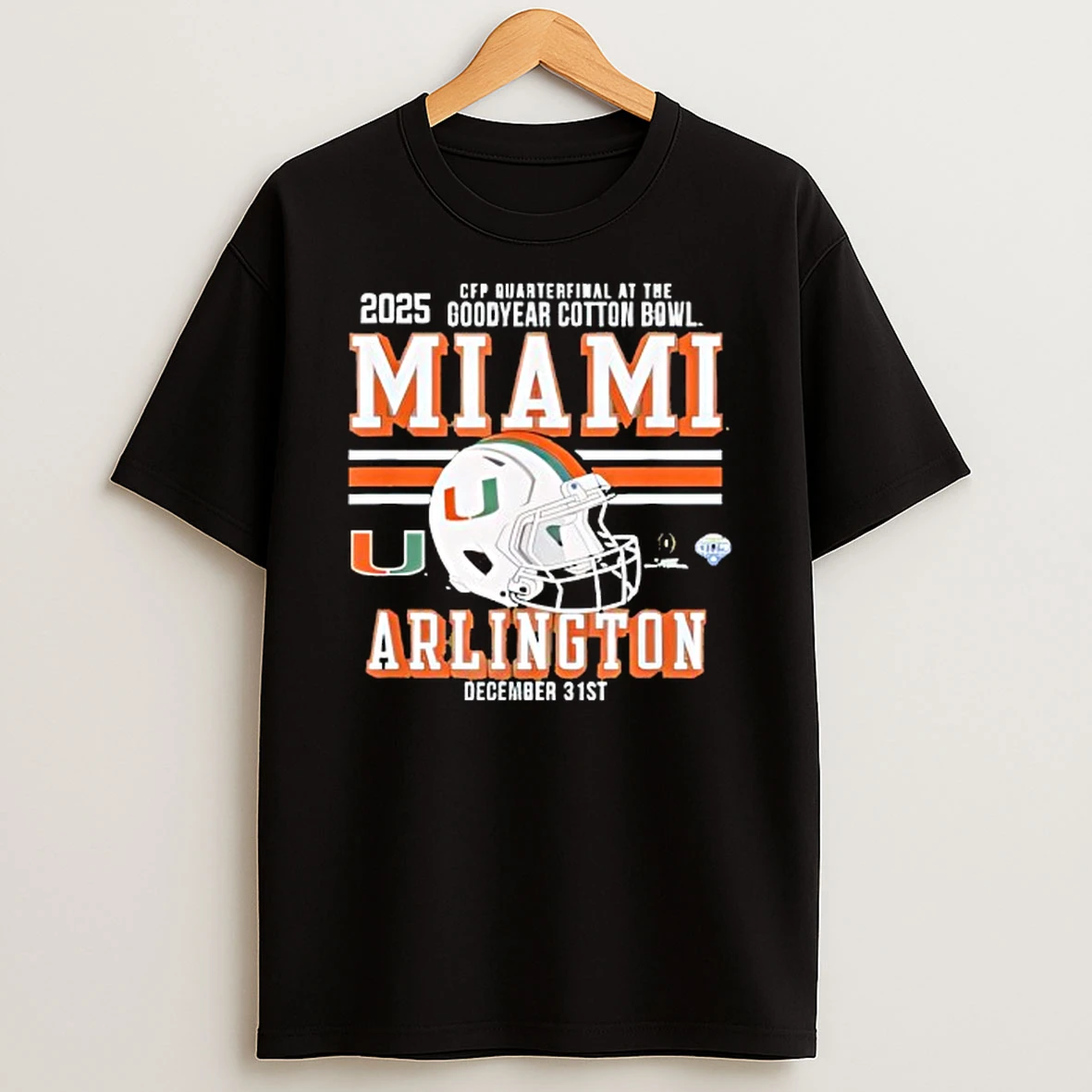 Miami Hurricanes Cotton Bowl 2025 2026 Cfp Quarterfinal Shirts
