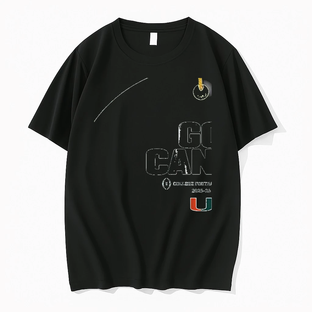 Miami Hurricanes Football Go Canes 2025 Cfb Team Slogan Shirts