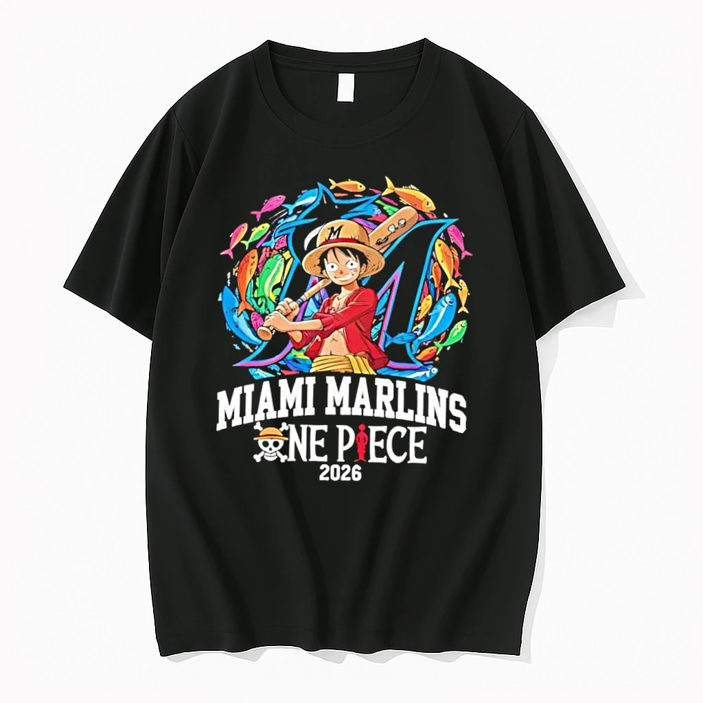Miami Marlins One Piece 2026 Luffy Shirts