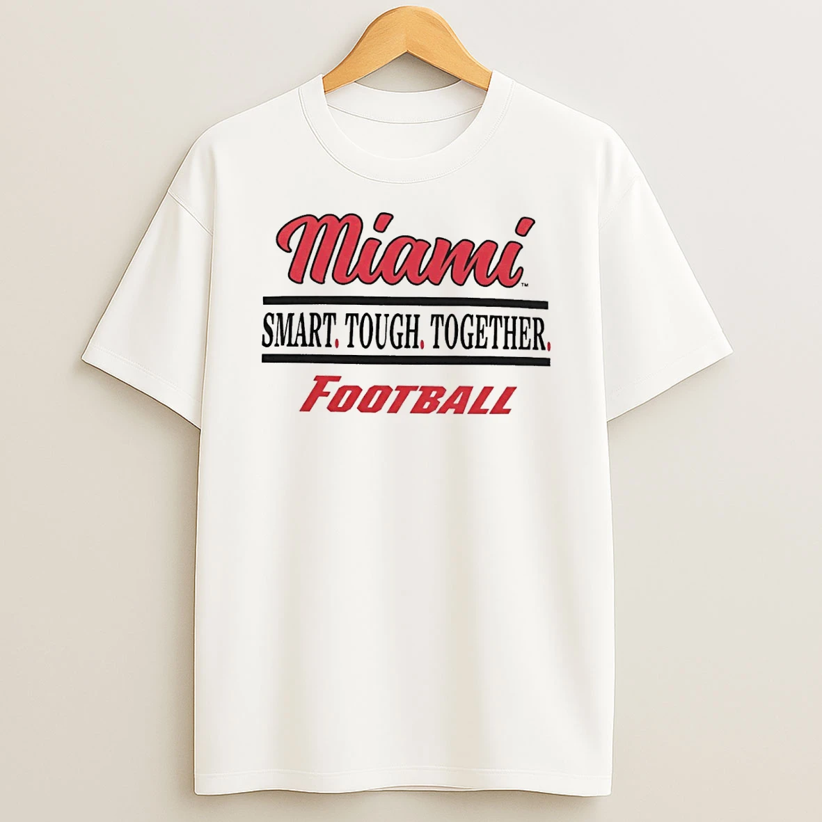 Miami Redhawks Football Smart Tough Together Shirts