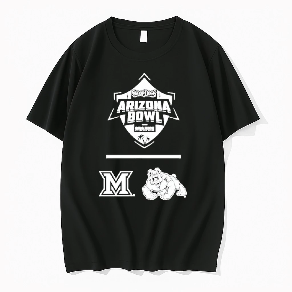 Miami Redhawks Vs Fresno State Bulldogs Football Snoop Dogg Arizona Bowl Shirts