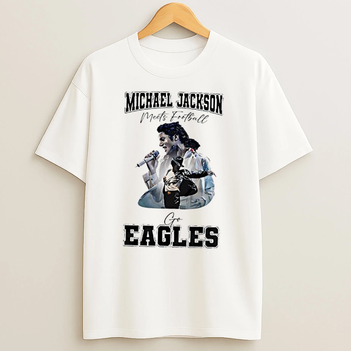 Michael Jackson Meats Football Go Philadelphia Eagles Shirts