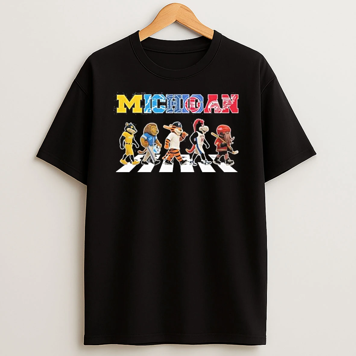 Michigan All Sports Teams Mascot Abbey Road Shirts