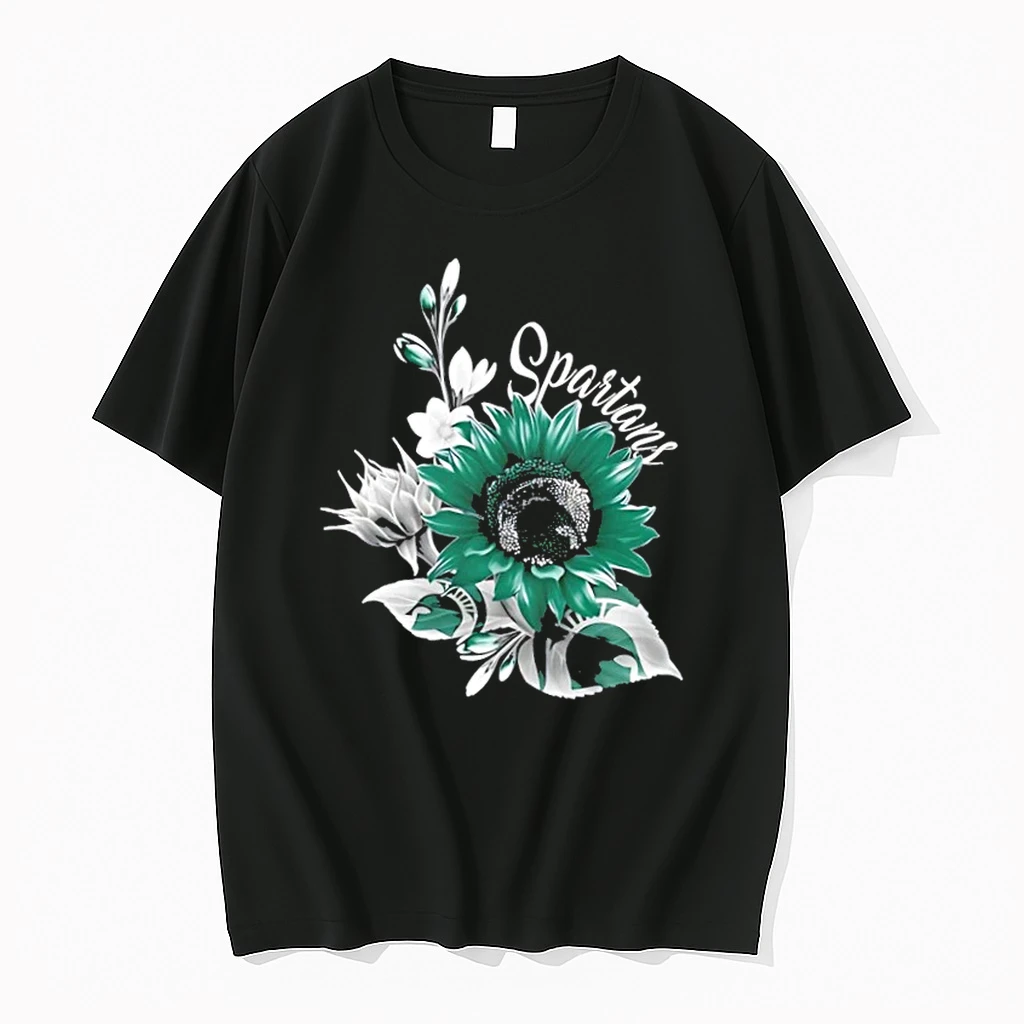 Michigan State Spartans Football X Sunflower Floral Shirts