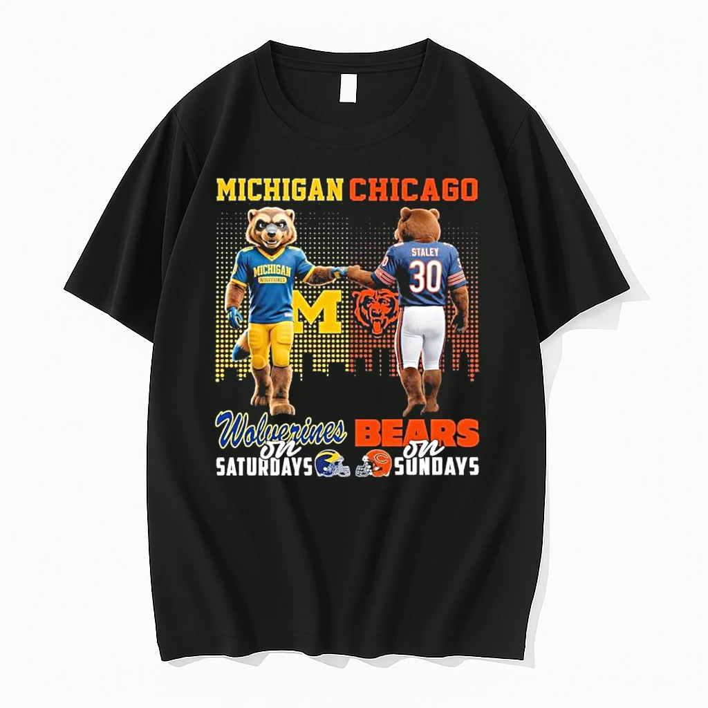 Michigan Vs Bears Mascot On Saturdays And On Sundays Shirts