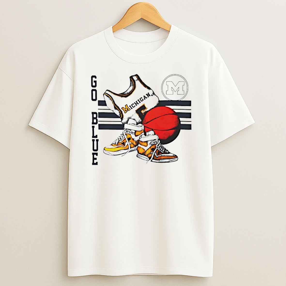Michigan Wolverines Go Blue Vintage Shirts