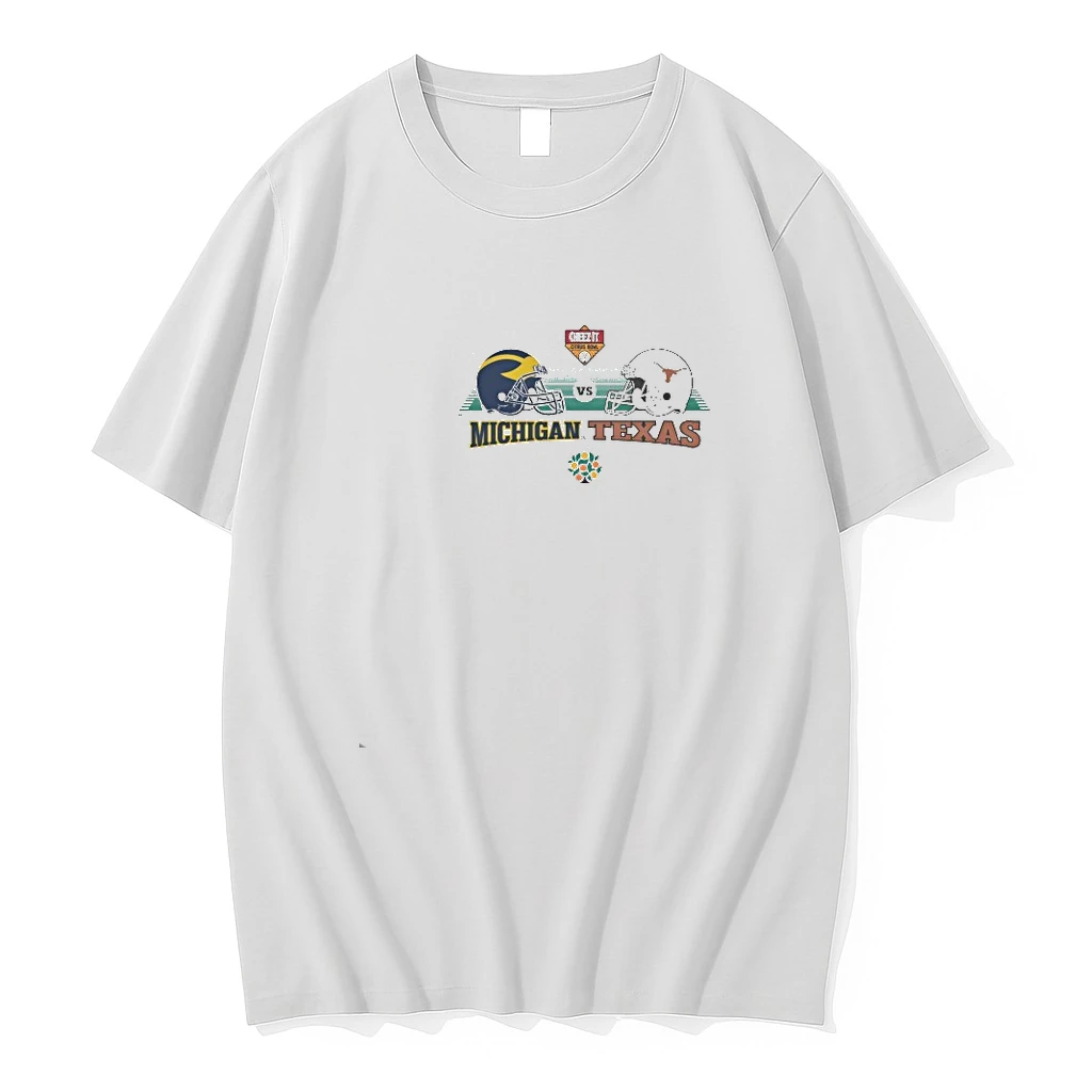 Michigan Wolverines Vs Texas Longhorns 2025 Cheez It Citrus Bowl Head To Head Shirts