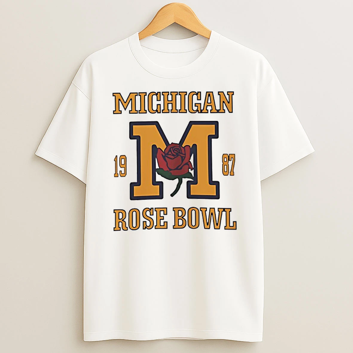 Michigan Wolverines Basketball Rose Bowl 1987 Shirts
