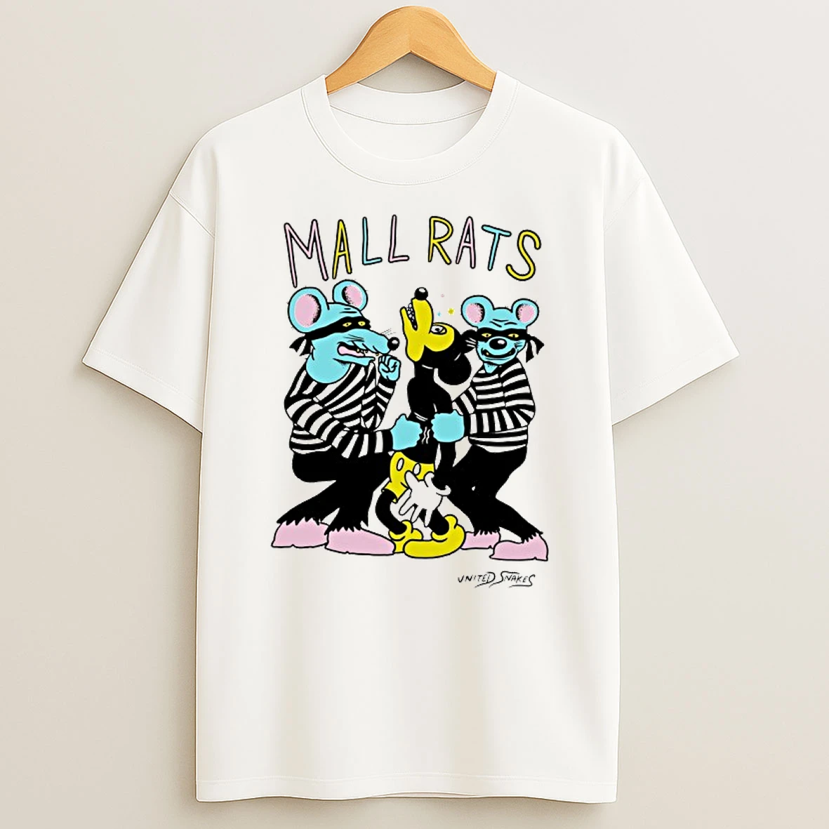 Mickey Mouse United Snakes Mall Rats Parody Shirts