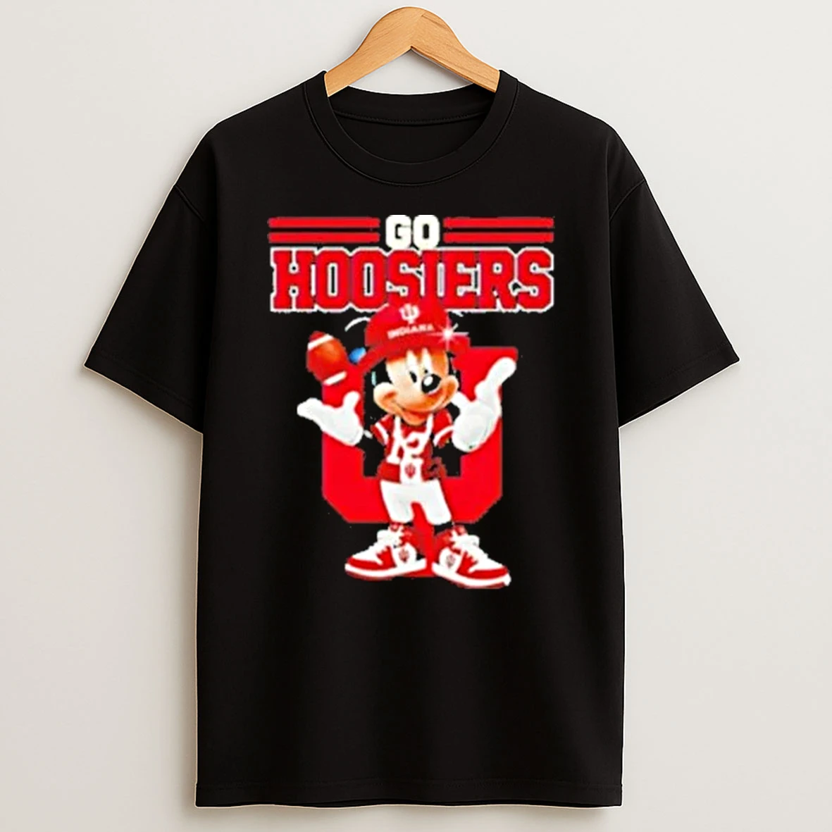 Mickey Mouse With Indiana Hoosiers Outfit Go Hoosiers Shirts