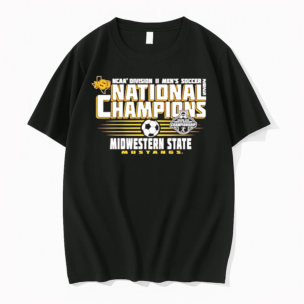 Midwestern State Mens Soccer 2025 Dii National Champions Shirts