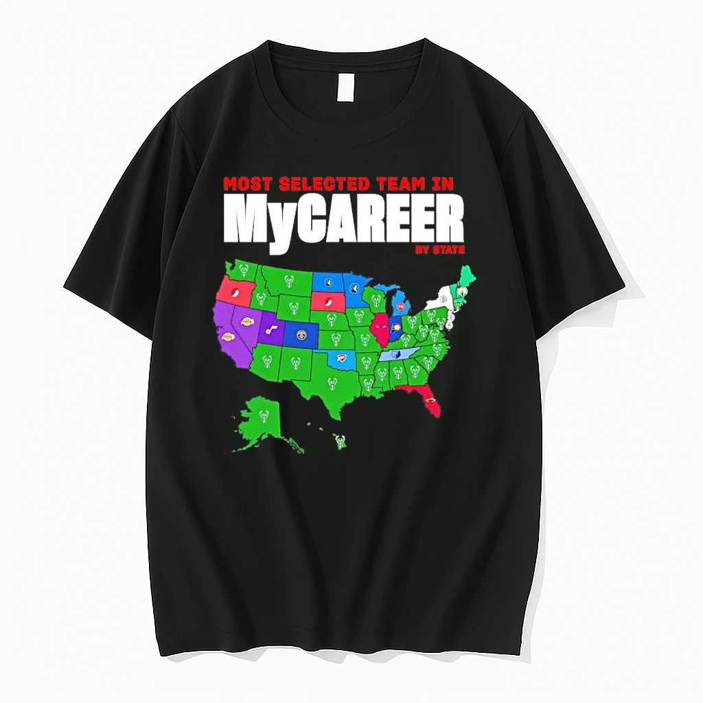 Milwaukee Bucks Most Selected Team In Mycareer By State Shirts