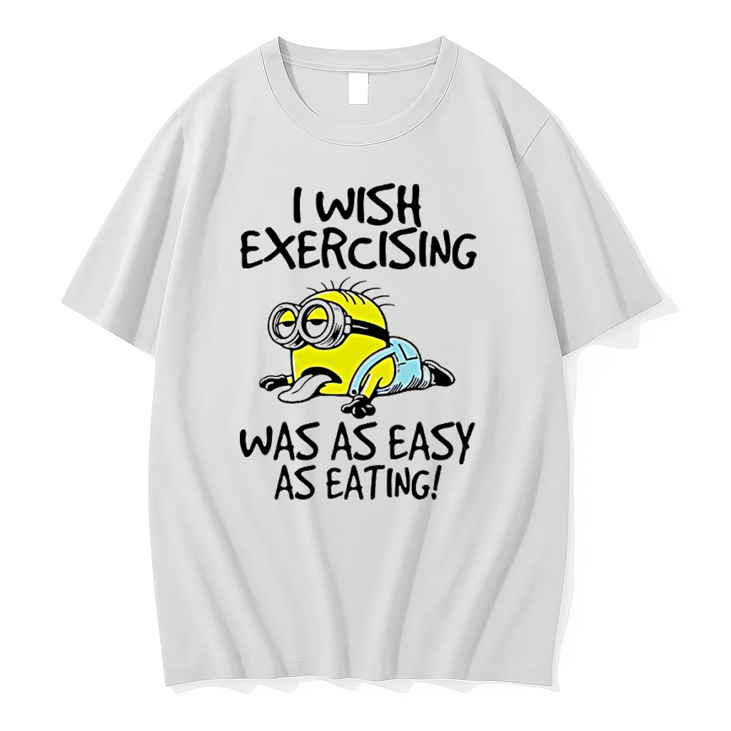 Minion I Wish Exercising Was As Easy As Eating Shirts