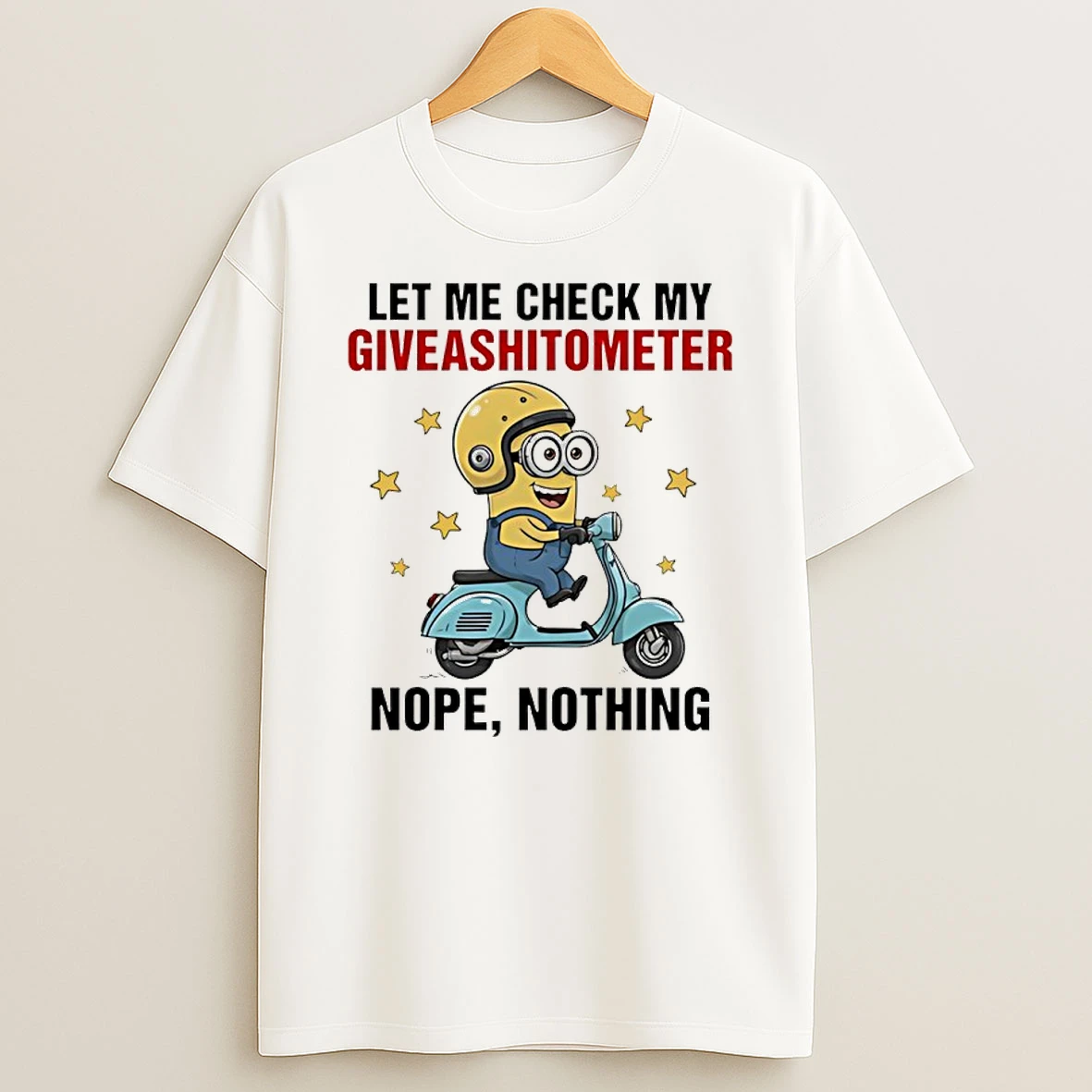 Minion Let Me Check My Giveashitometer Nope Nothing Shirts