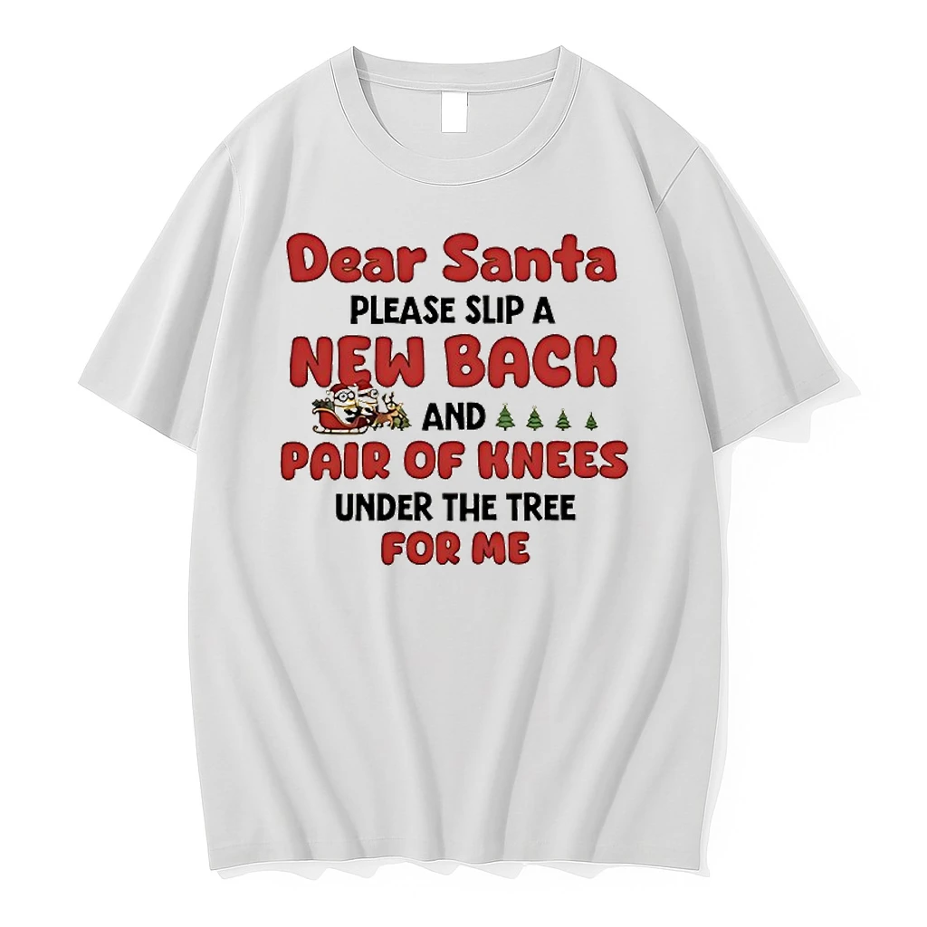 Minions Dear Santa Please Slip A New Back And Pair Of Knees Under The Tree For Me Shirts