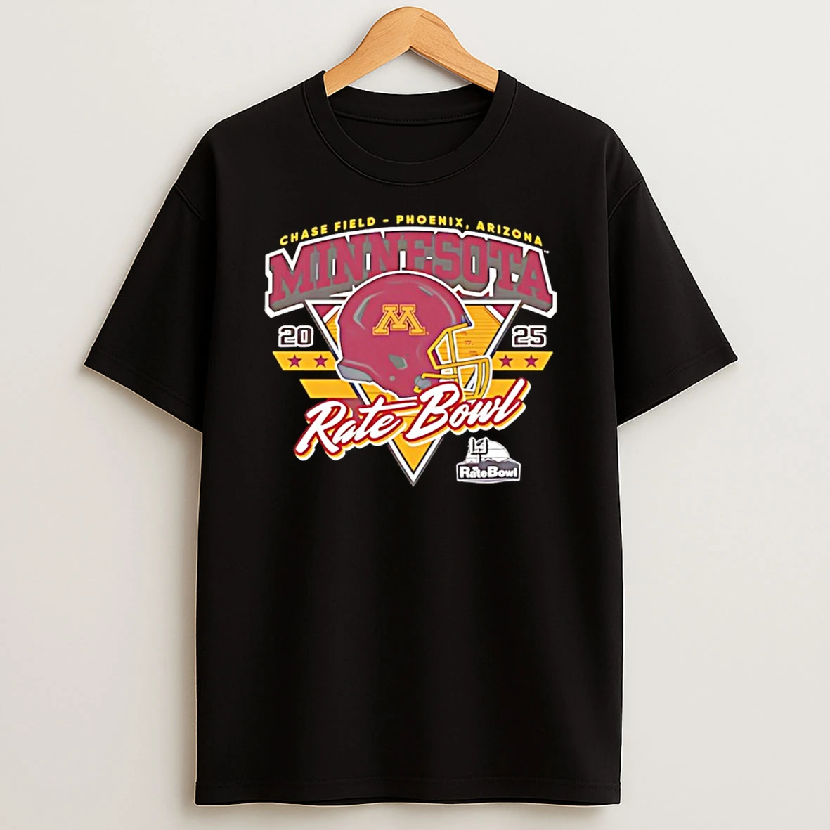 Minnesota Golden Gophers 2025 Rate Bowl Shield Of Dreams Shirts