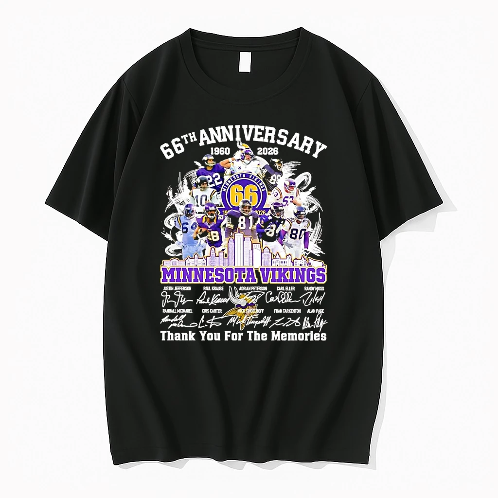 Minnesota Vikings 66th Anniversary 2026 Thank You For The Memories Shirts