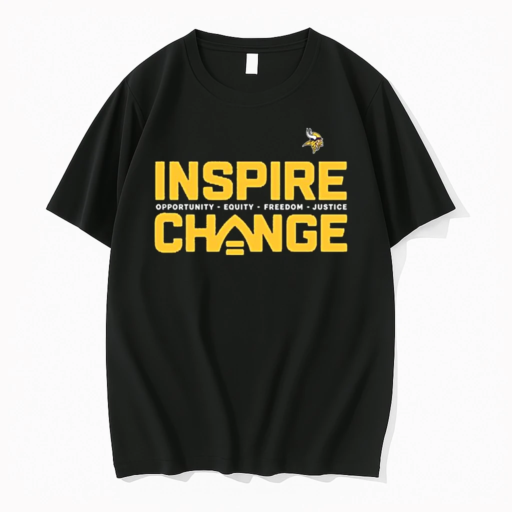 Minnesota Vikings X Nfl Inspire Change Opportunity Equity Freedom Justice Shirts