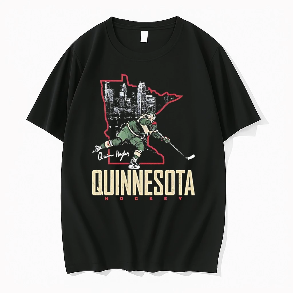 Minnesotas Quinn Hughes Quinnesota State Signature Shirts