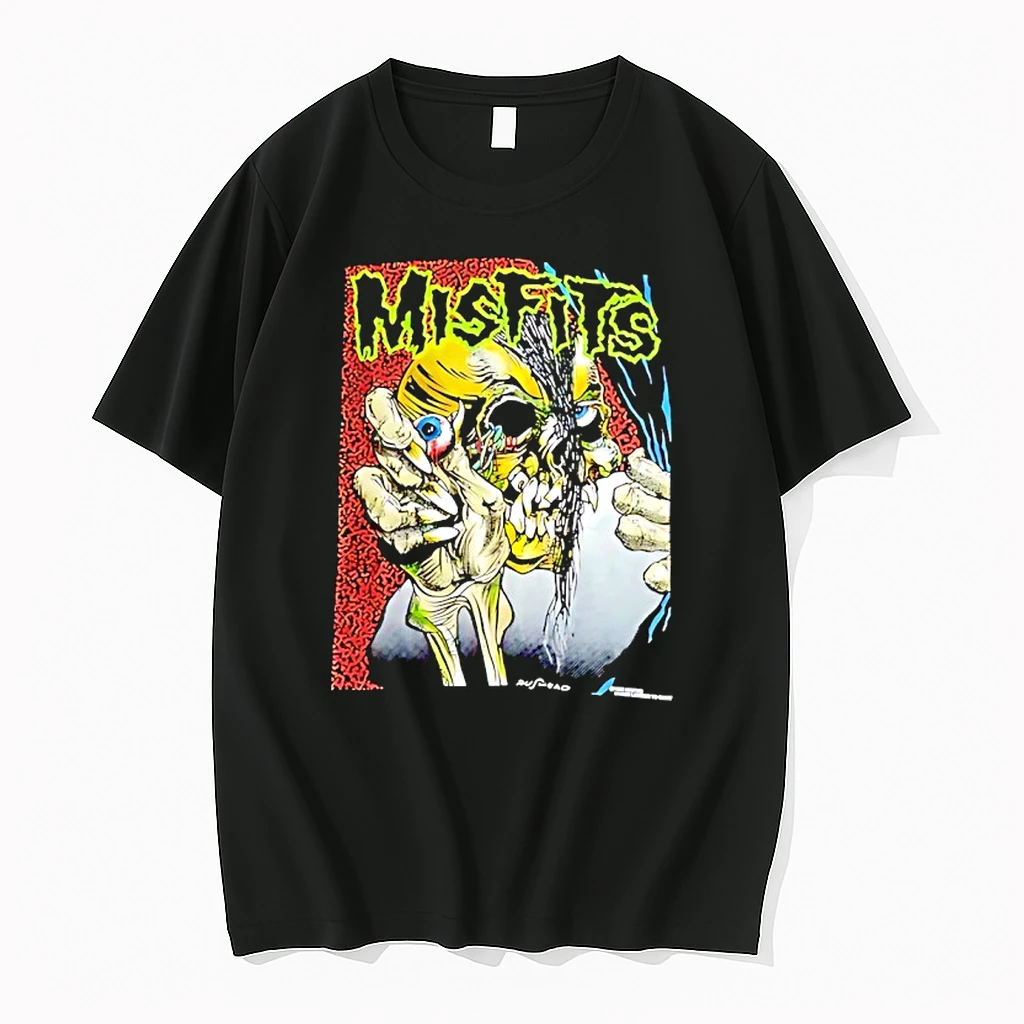 Misfits Pushead Schroeder Skull Eyeball Graphic Shirts