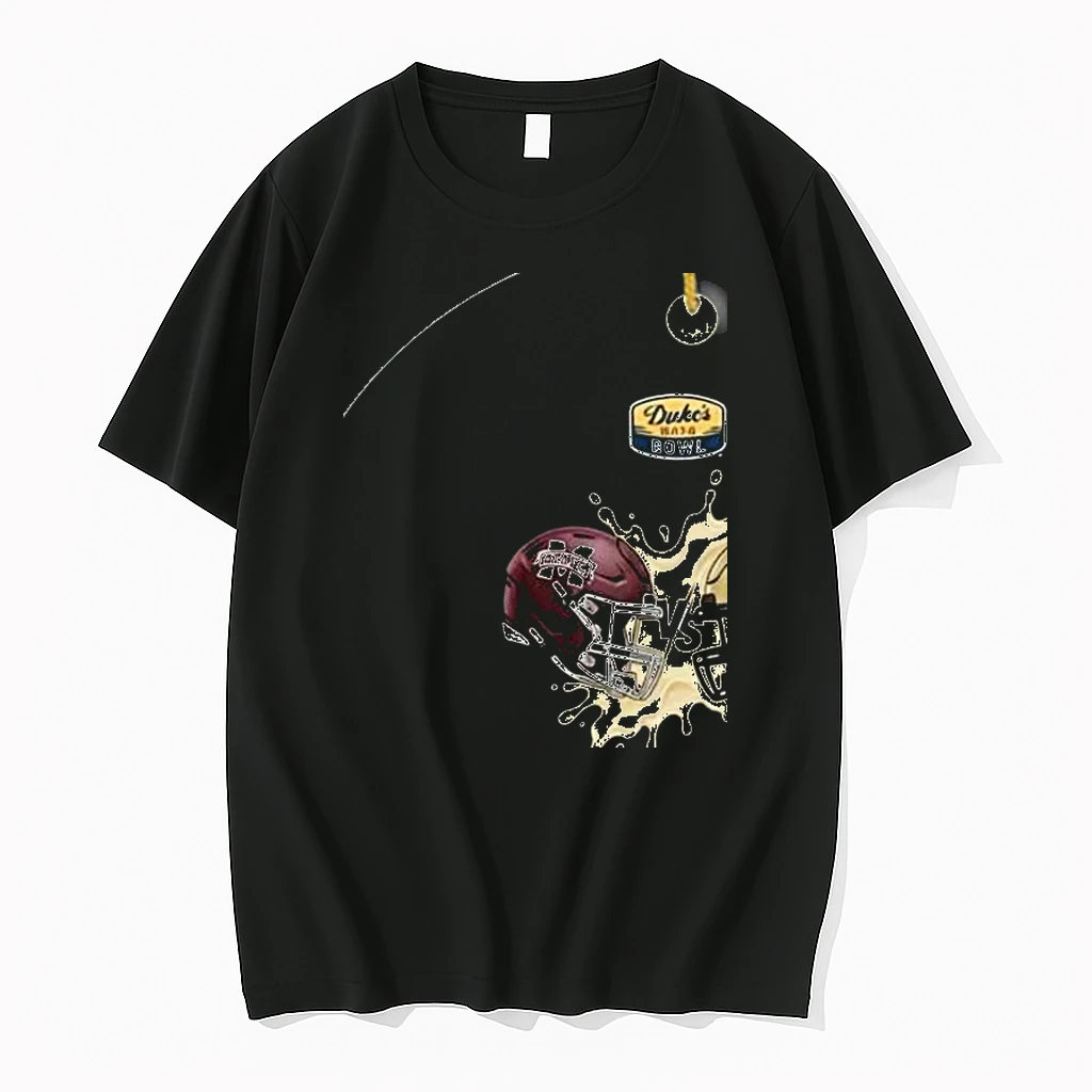 Mississippi State Bulldogs Vs Wake Forest Demon Deacons On January 2 2026 Dukes Mayo Bowl At Bank Of America Stadium Helmet Head To Head Shirts
