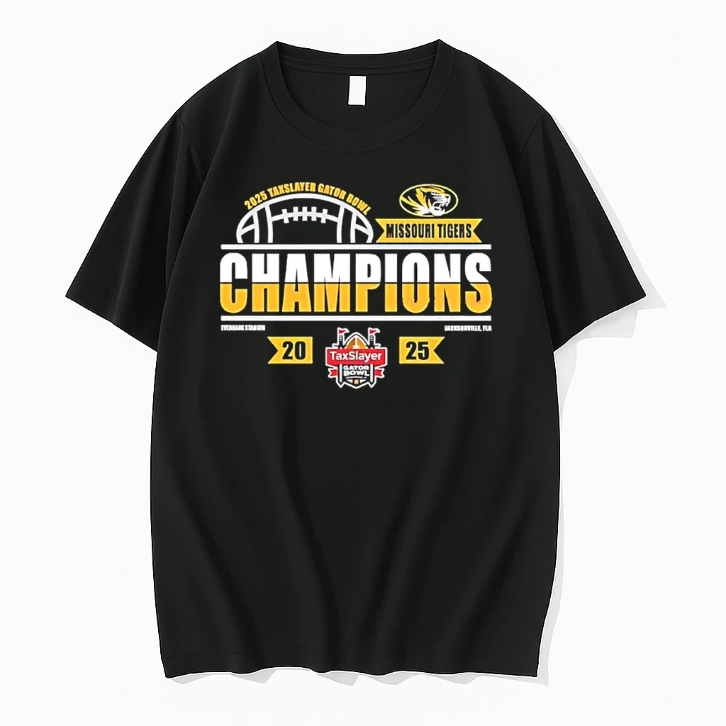 Missouri Tigers Taxslayer Gator Bowl Champions 2025 Classic Shirts