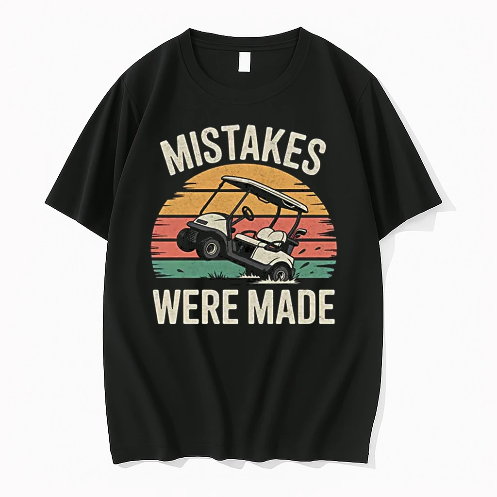 Mistakes Were Made Funny Golf Cart Retro Vintage Golfing Shirts