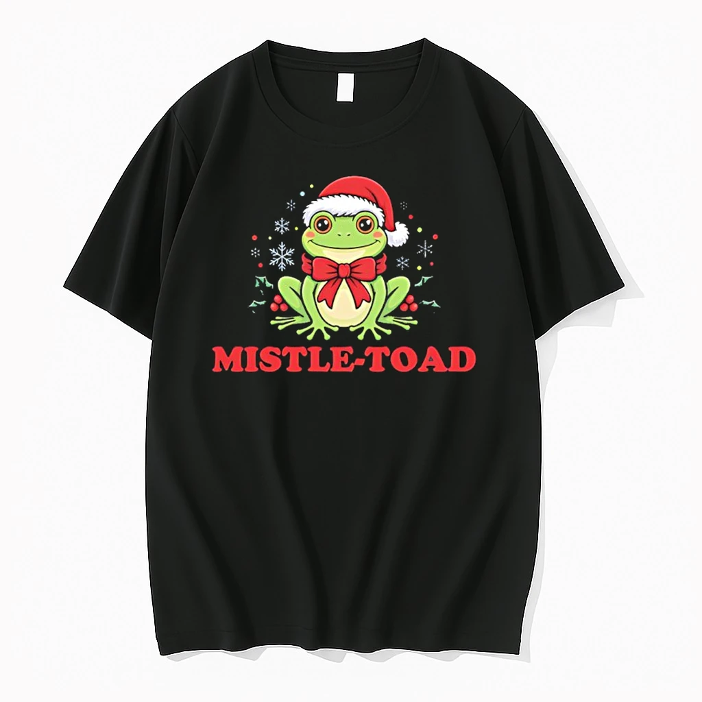 Mistle Toad Frog Santa Christmas Shirts