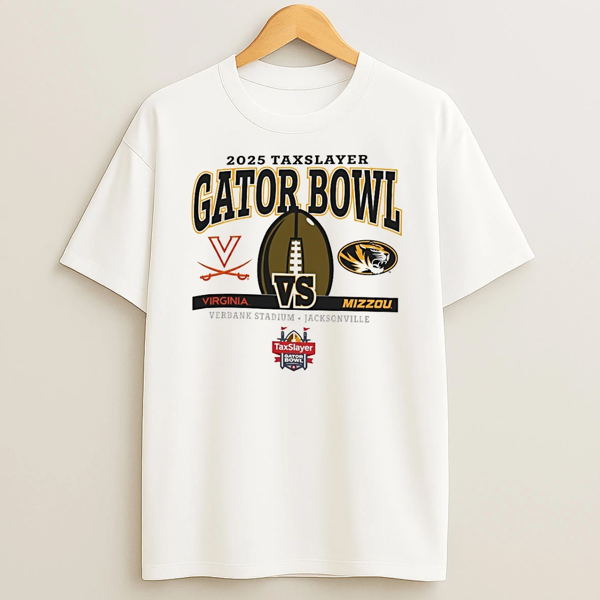Mizzou Tigers 2025 Taxslayer Gator Bowl Mizzou Vs Virginia Everbank Stadium Jacksonville Shirts
