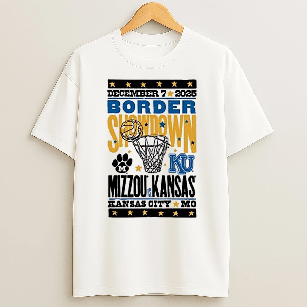 Mizzou Vs Kansas Basketball Border Showdown December 7 2025 Shirts