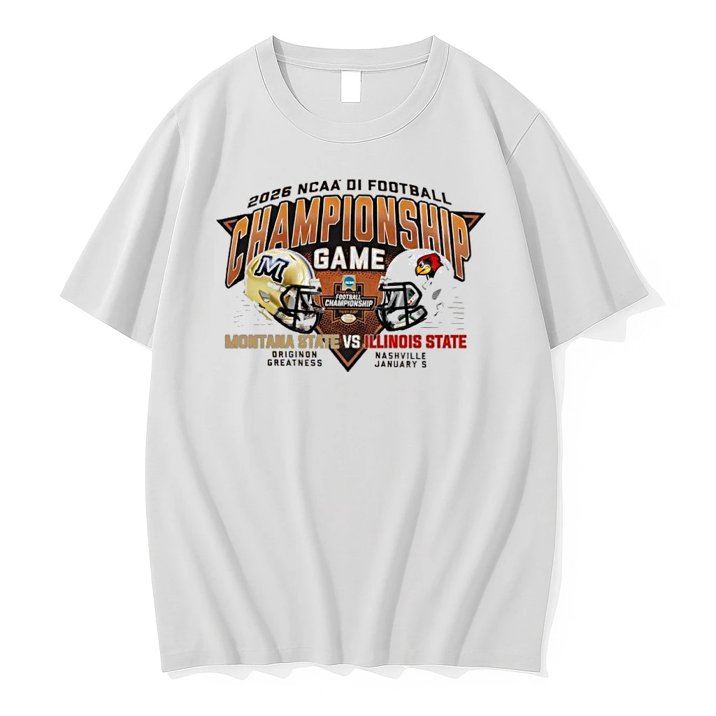 Montana State Vs Illinois State 2025 26 Ncaa Di Football Championship Matchup Shirts