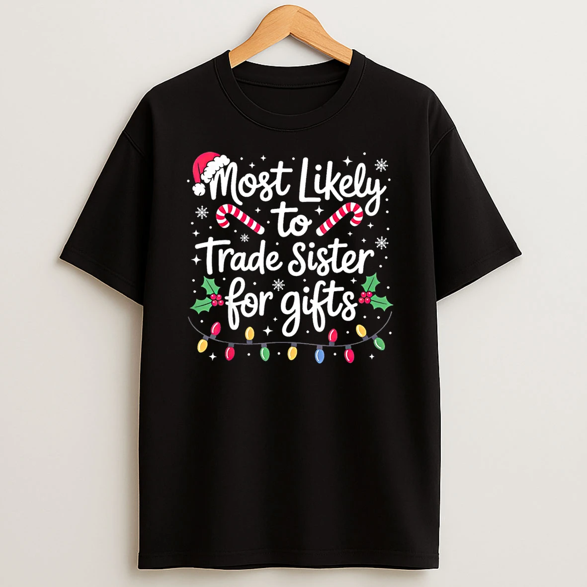 Most Likely To Trade Sister Christmas Shirts