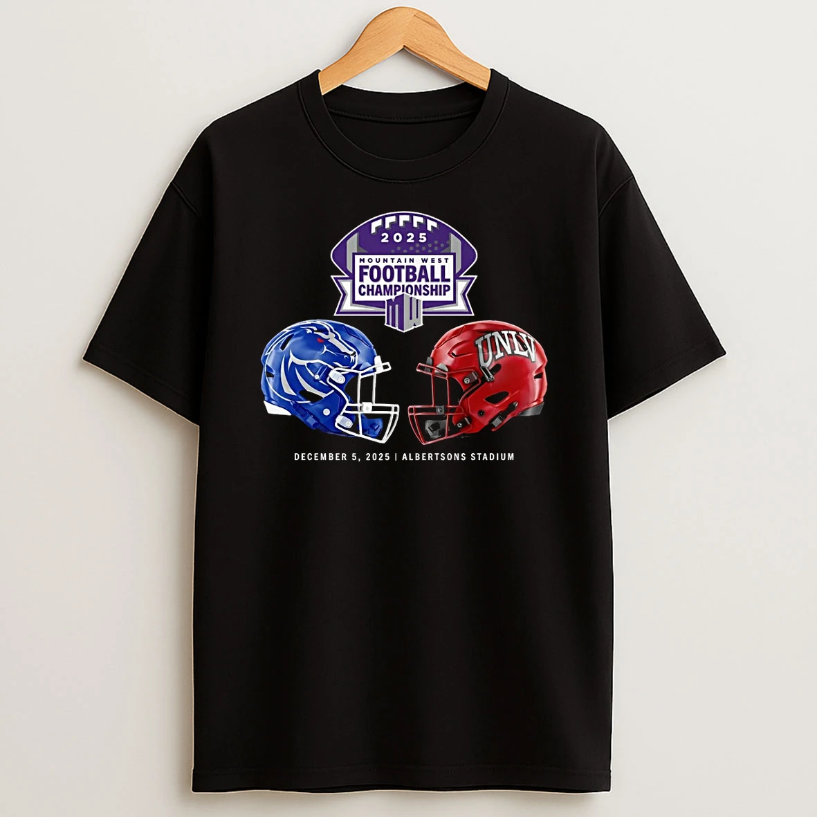 Mountain West Football Championship Boise State Vs Unlv December 5 2025 Albertsons Stadium Shirts