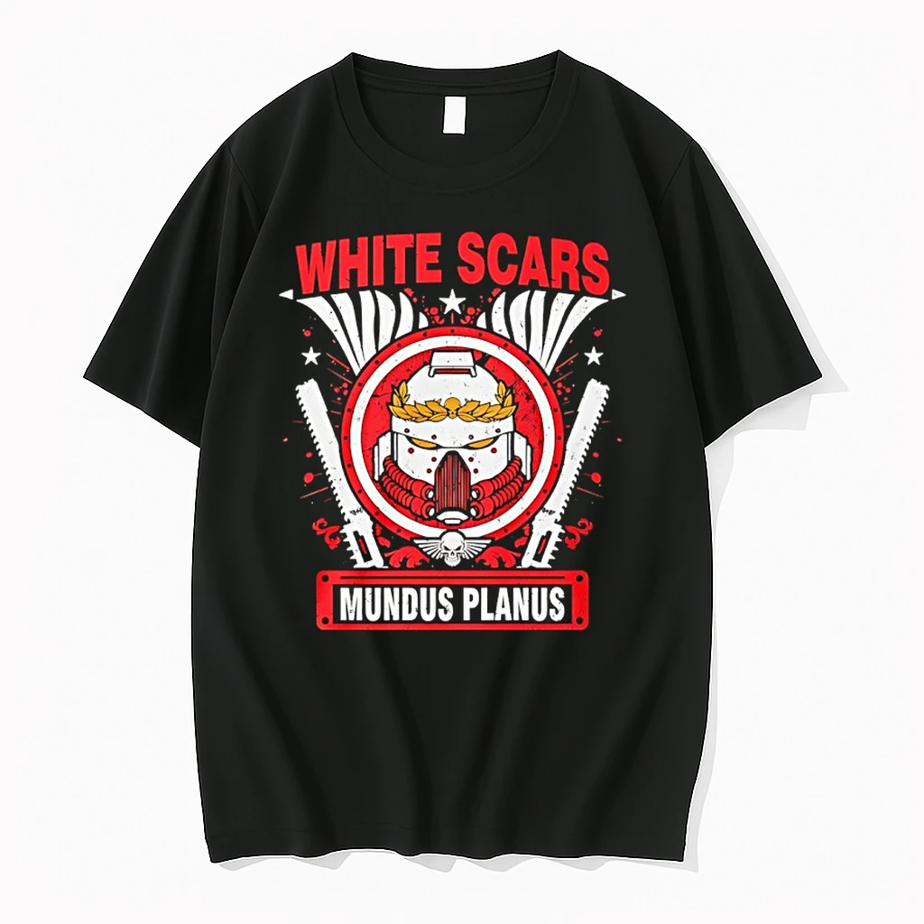 Mundus Planus Emblem Crest White Scars Shirts