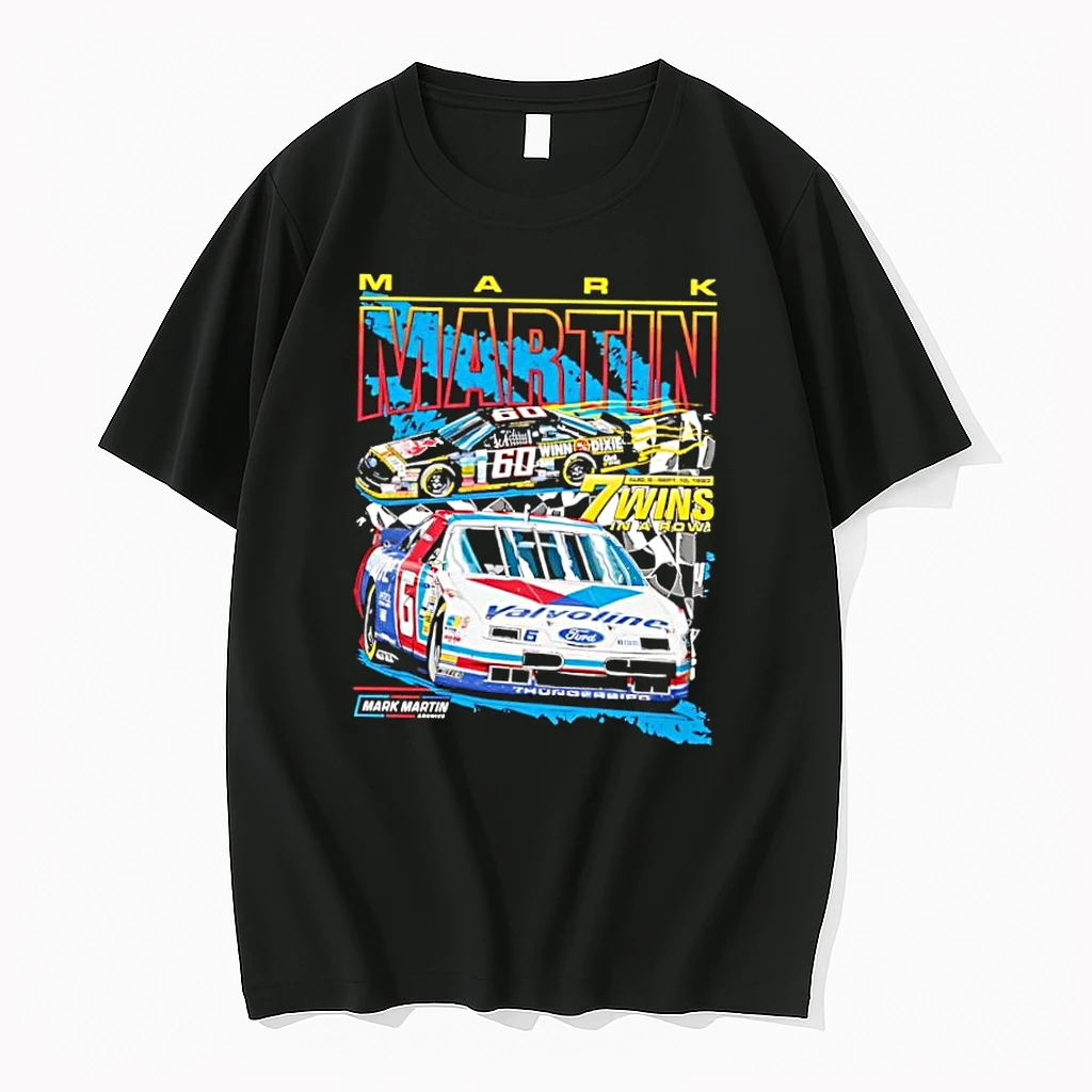 Nascar Mark Martin The Kid 7 Wins In A Row Graphic Shirts