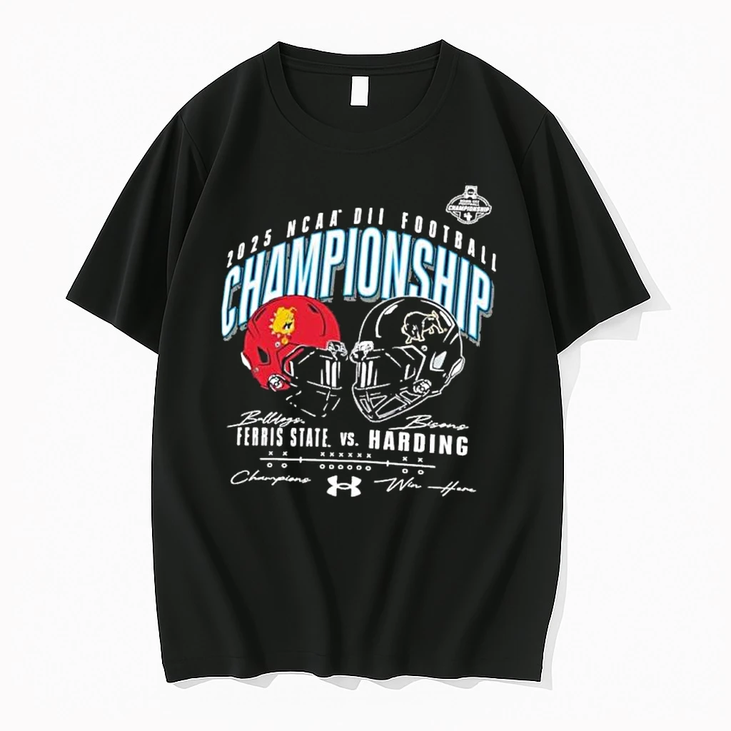 Ncaa Dii Championship 2025 Ferris State Vs Harding Champions Win Here Shirts