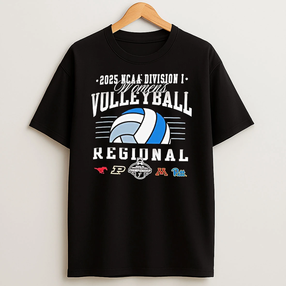Ncaa Division I Womens Volleyball Regionals 2025 Smu Boilermakers Golden Gophers Pittsburgh Logos Shirts