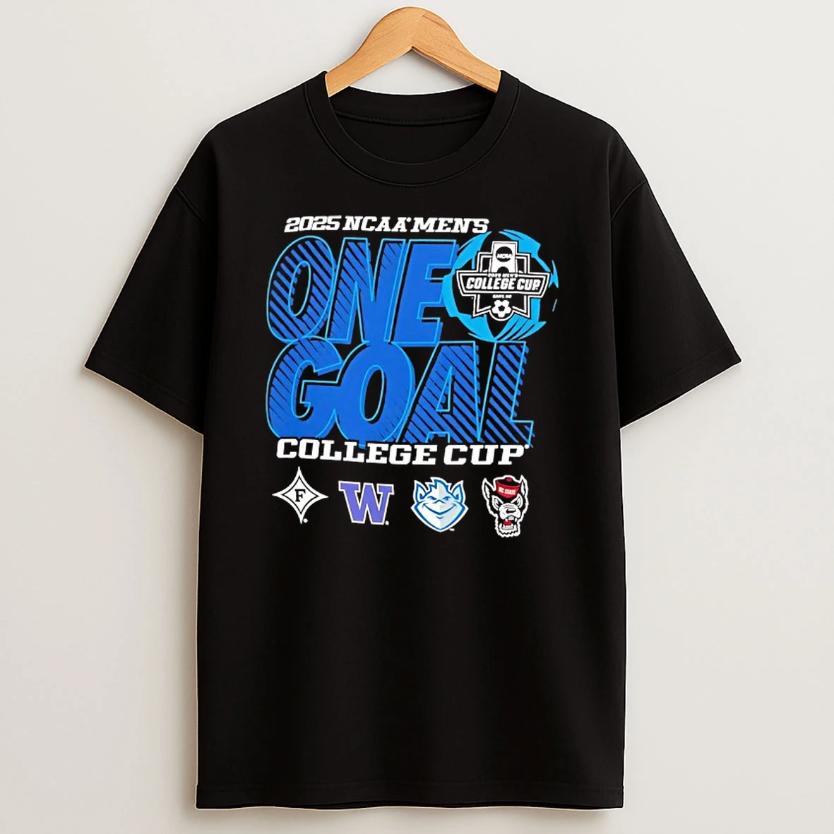 Ncaa Mens College Cup 2025 Furman Saint Louis Washington Nc State Logo One Goal Shirts