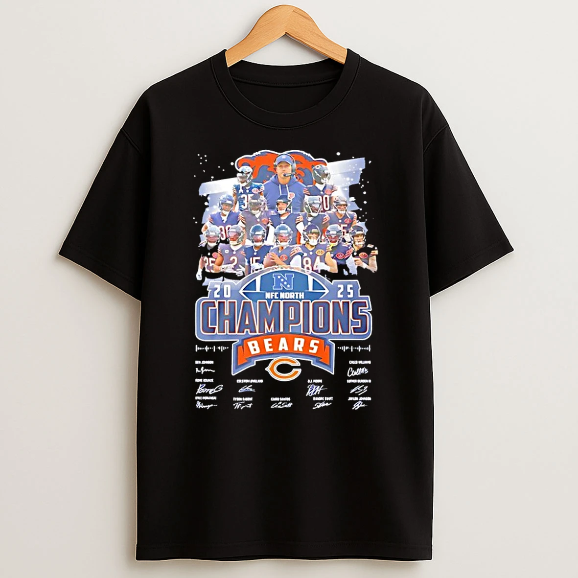 Nfc North Champions 2025 Chicago Bears All Team Shirts