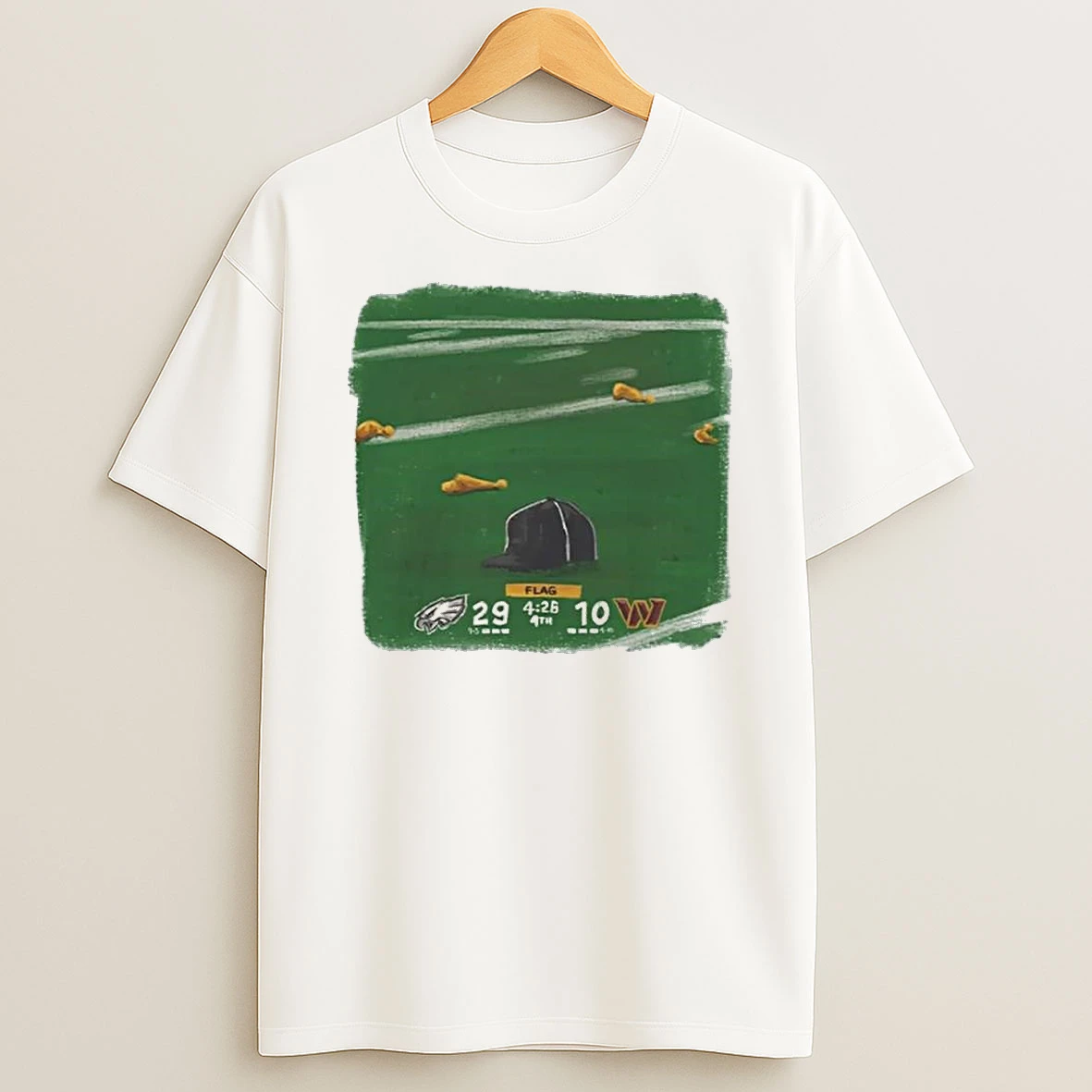 Nfl Eagles Vs Commanders Hat On The Field Shirts