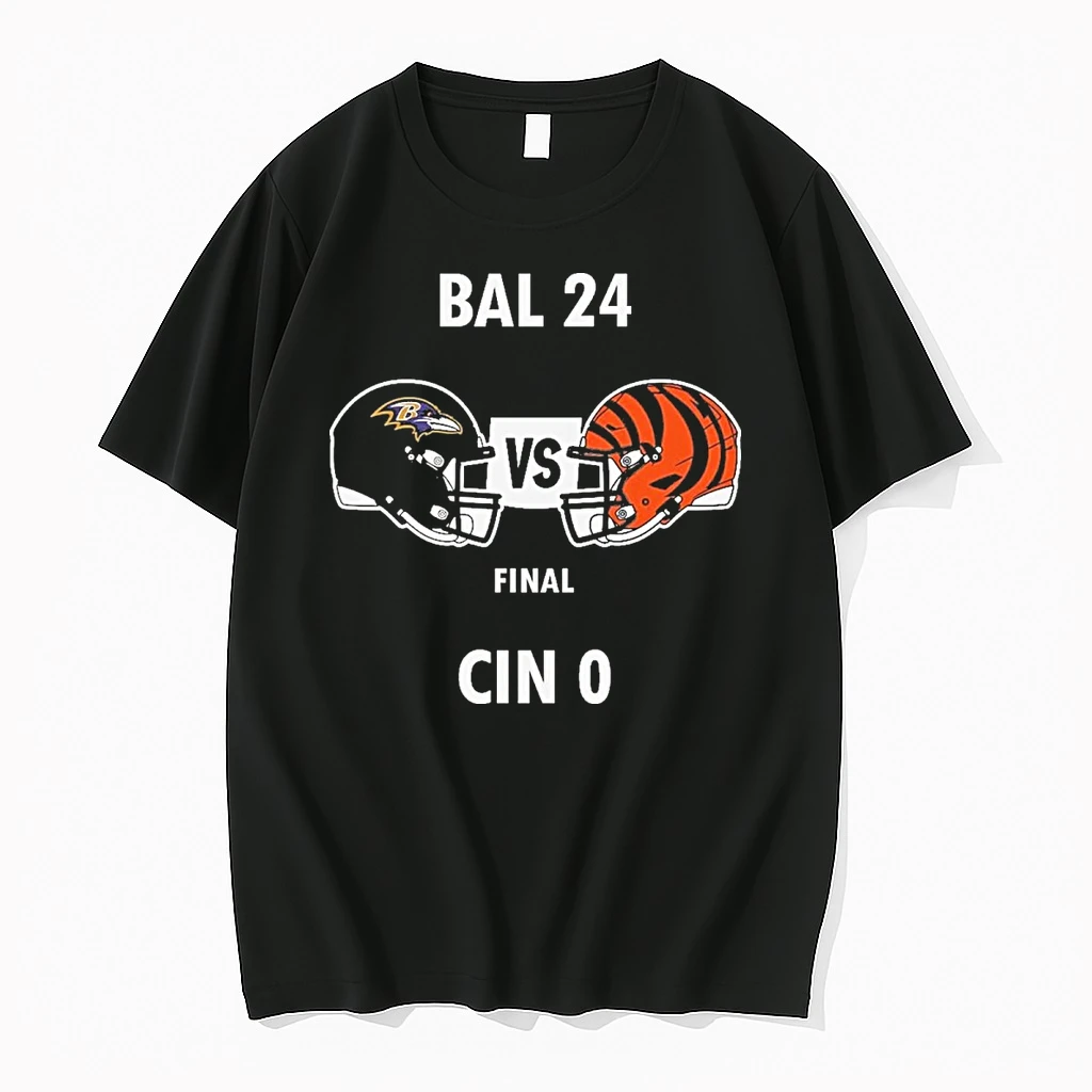 Nfl Game Baltimore Ravens Defeated Cincinnati Bengals Final Score 24 0 Helmets Shirts