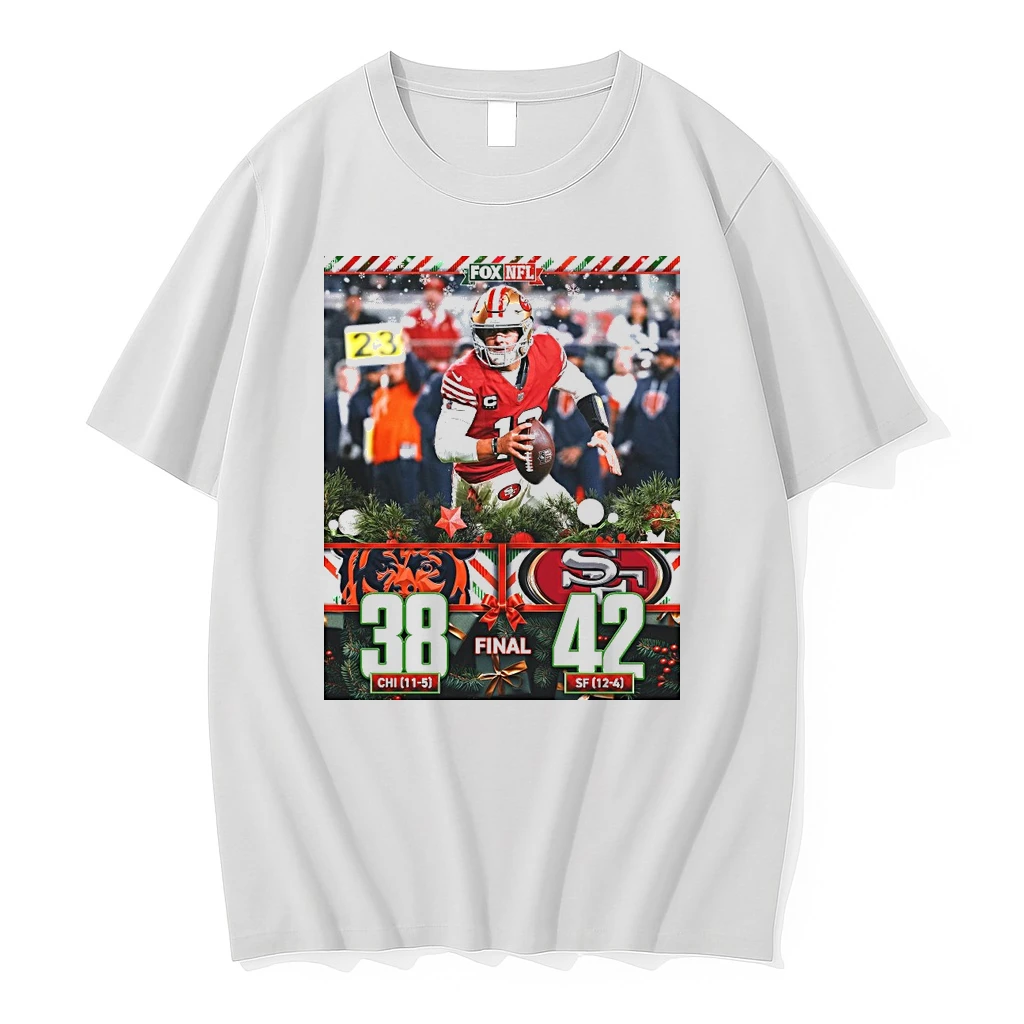 Nfl Game Chicago Bears Vs San Francisco 49ers Final Score 38 42 Shirts