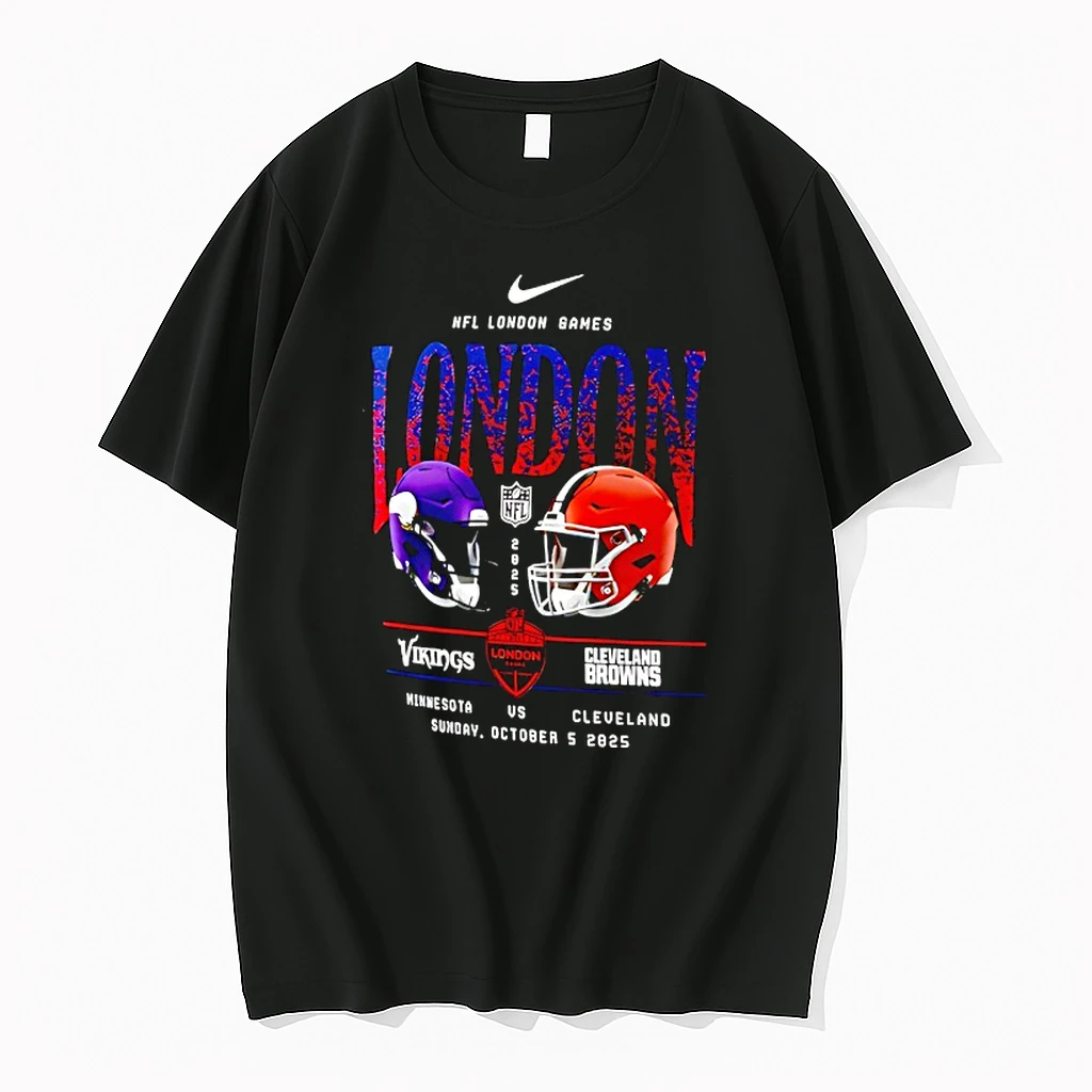 Nfl London Games Vikings Vs Browns Sunday October 5th 2025 Helmets Shirts