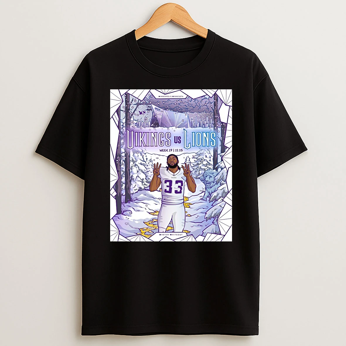 Nfl Week 17 Winter Whiteout Minnesota Vikings Vs Detroit Lions S Bank Stadium Shirts