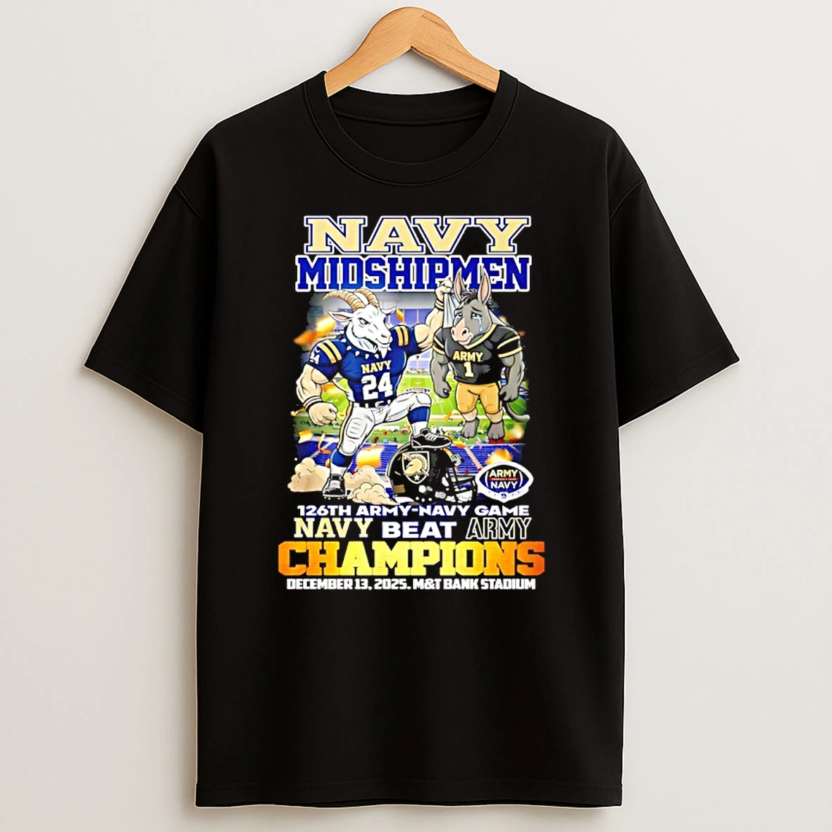 Navy Midshipmen 126th Army Navy Game Champions Navy Beat Army Shirts